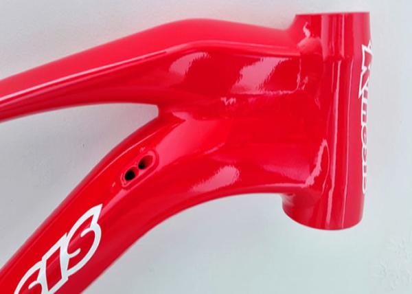 Red Full Suspension Bike Frame 27.5er Plus Trail / Am Riding Style Custom Logo