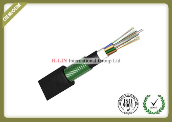 Outdoor Buried Loose Tube Armored Fiber Optic Cable With PE Inner And Outer Jacket
