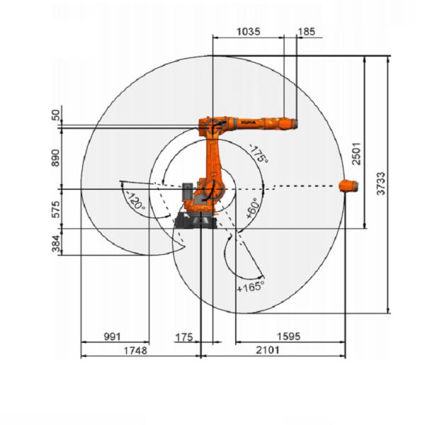 Used Smart Robot Arm Used Kuka Robot KR 70 R2100 PA For Robot Welding