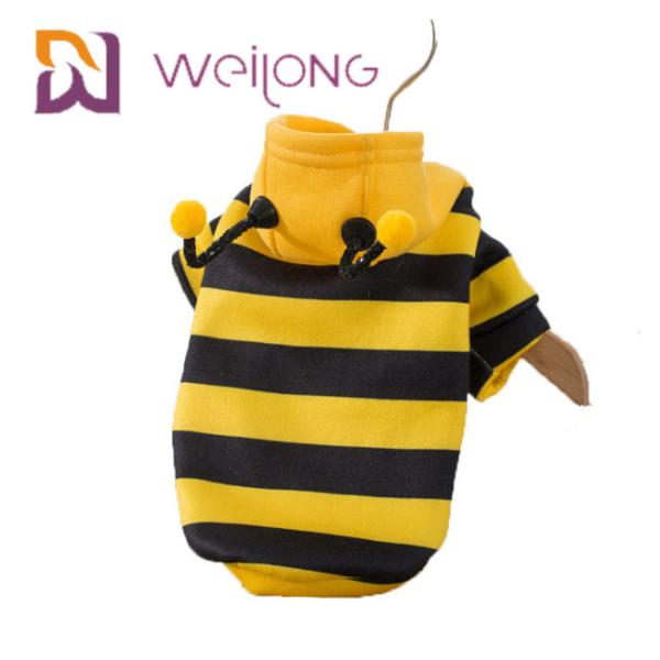 Roupa engraçada do Hoodie do cão do traje da abelha da tira da roupa do animal de estimação de Florea dos Apis