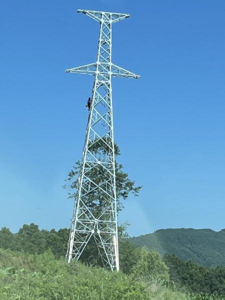 High Voltage Galvanized Lattice Power Transmission Tower
