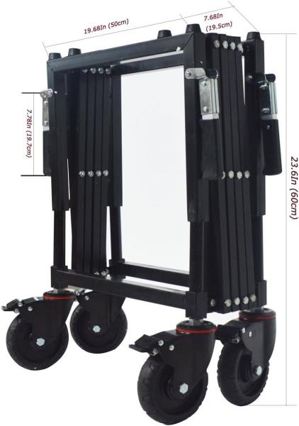 Carbon Steel Funeral Stretcher Truck Church Truck Casket Stand Trolley Cart Fordable Mortuary Supply Fordable Coffin