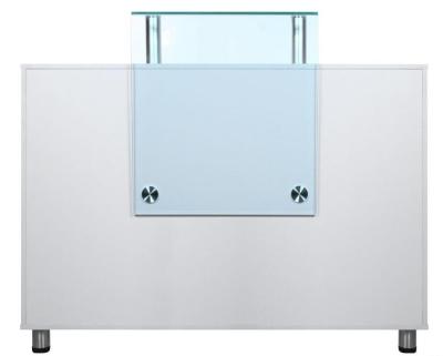 Hair Beauty Salon Reception Desk Furniture With Two Open Cabinet , Modern Style