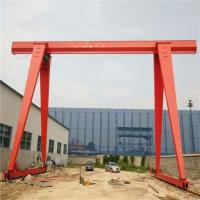 Le conteneur utilisé a motorisé la grue de portique simple de pneu en caoutchouc de poutre d'atelier 8T 10T