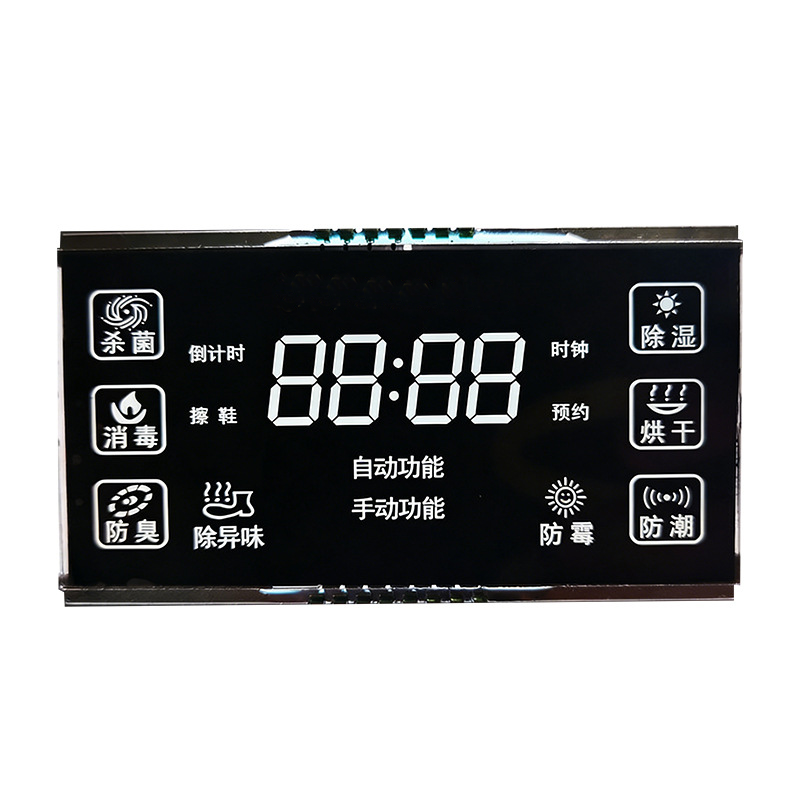 Custom VA Segment LCD Screen With Touch Function for Smart Home Disinfection Cabinet