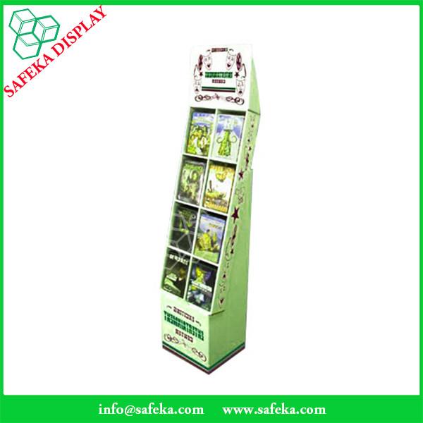 Eight pockets China Manufacturer supermarket equipment floating shelf  display for DVD CD