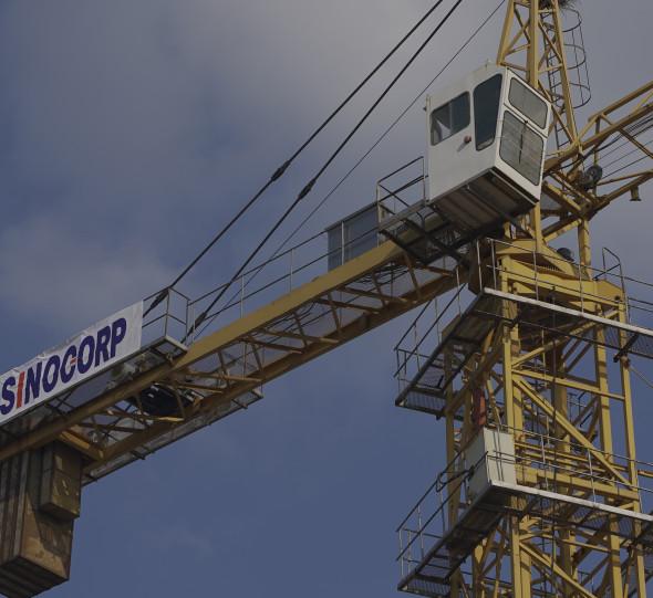 Crane de torre de 25T de martelo 7550-25 para trabalhos pesados