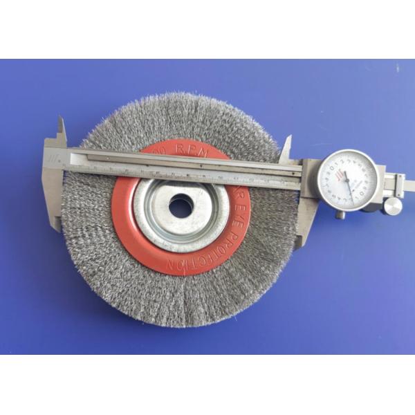 Long Life Crimped Wire Wheel Brush 150 X 16mm Stainless Steel For Removing Rust