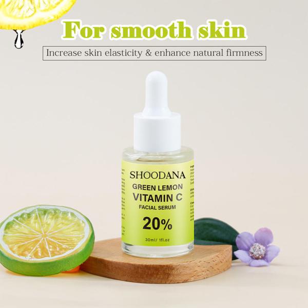 High Quality Anti Aging Vitamin E Facial Serum for Face Skin Care Green Lemon Vitamin C Serum
