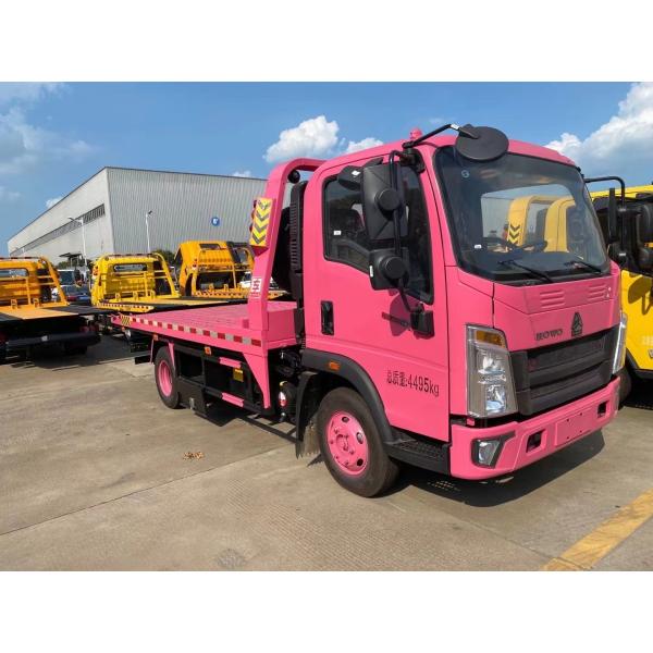 SINOTRUK HOWO 4x2 3-5 tons Flatbed Light Duty Wrecker Tow Truck Road Rescue Recovery Vehicle For Sale
