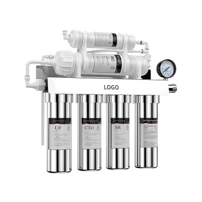 7 Grade Stainless Steel Reverse Osmosis System 600GPD for Home Hotel Drinking Water