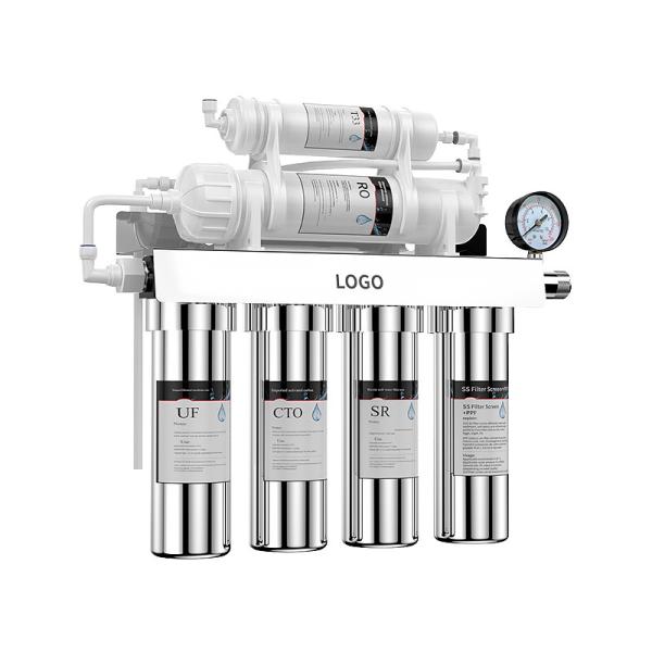 7 Stage Stainless Steel RO Water Filter Well Water Filtration System 600G