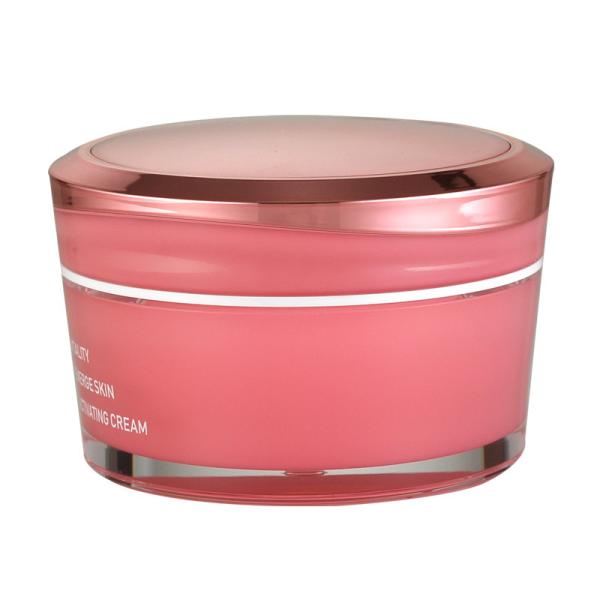 JL-JR803 Wholesale Acrylic PMMA Cream Jar Packaging Double Wall 15g 30g 50g