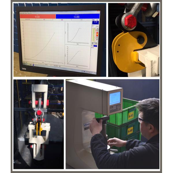 1T - 10T Steel Plate Lifting Clamps With Forged Head And Forged Gear Set