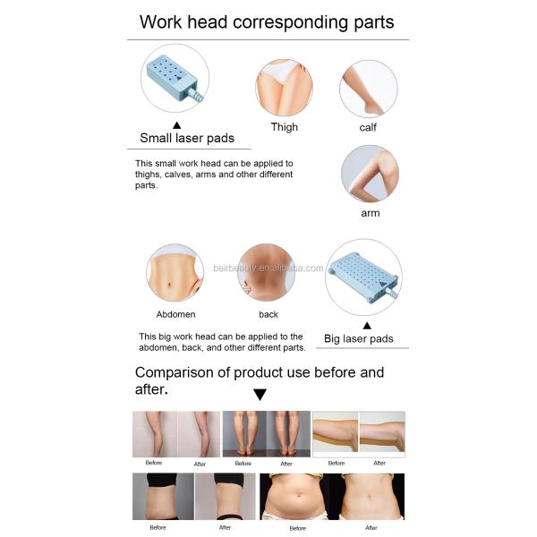 Терапия лазера Липо лазера 4 диодов длины волны подвергает механической обработке 12 пусковых площадок уменьшая машину красоты