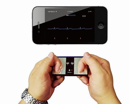 Portable Home ECG Monitor Bluetooth Cardiac Monitor Heart Monitoring equipment EKG Check Recorder