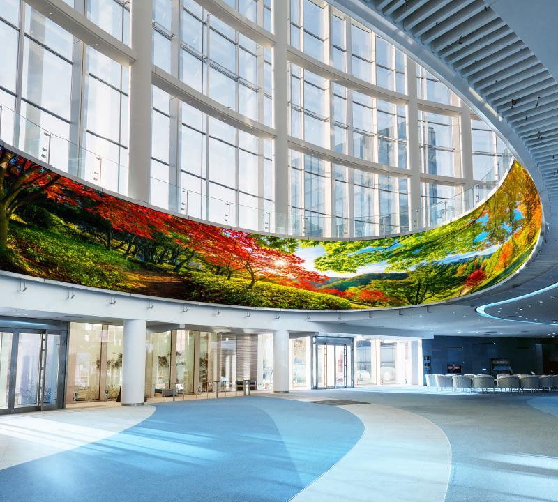 P1.538 Curved Led Video Wall RGB Indoor Full Color Led Display 3840Hz