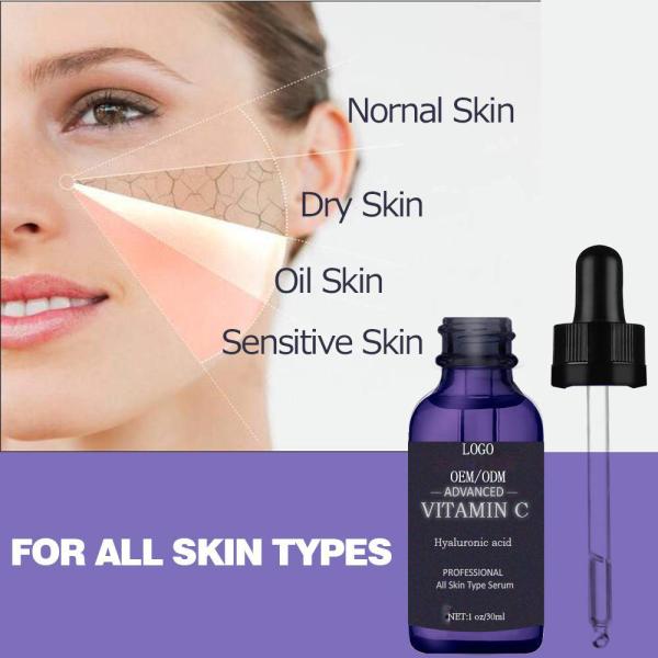 Natural And Organic Vitamin C Face Serum For Skin Care / Essential Oil Serum For Wrinkles