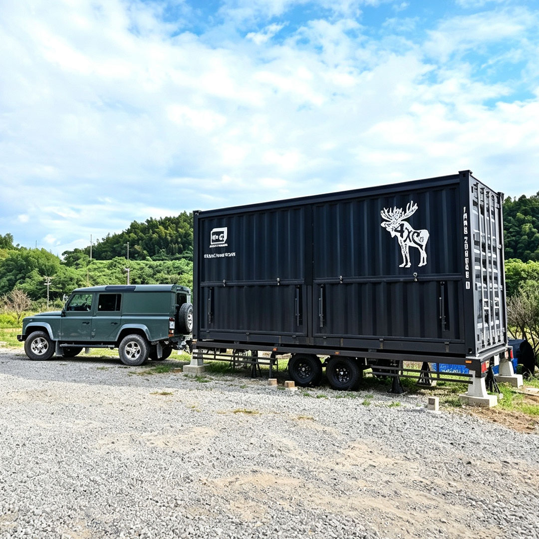 Mobile Food Catering Restaurant Trailer Shop Café Steel Structure Container Trailer with Connecting Pieces and Trailers