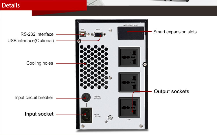 Компьютер преобразования 800W 1KVA одиночной фазы нул поднимает электропитание
