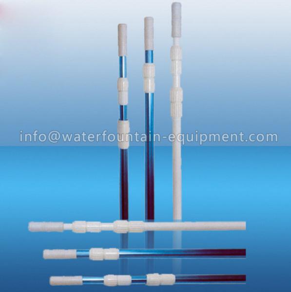 Smooth Surface Pool Cleaning Tool , 0.8mm Thick Aluminum Telescoping Pole