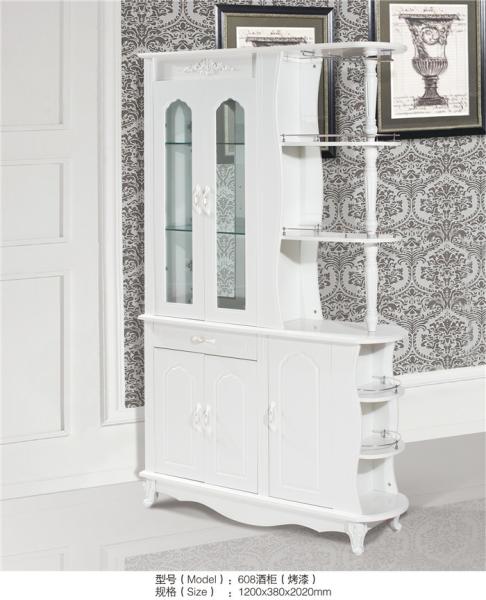 Entrance Hall Wall Divider Cabinet Multi - Role With Wine Cabinet Effect
