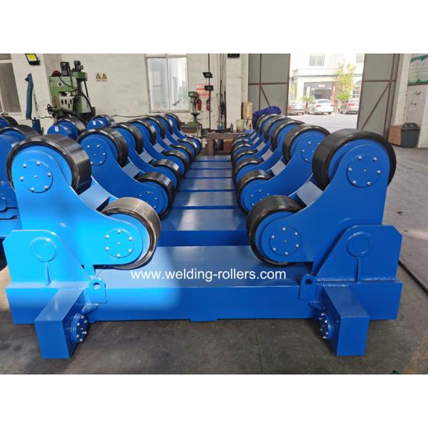 Сварный ротатор труб массой 100 тонн, саморазвертывающийся с помощью колеса из ПУ