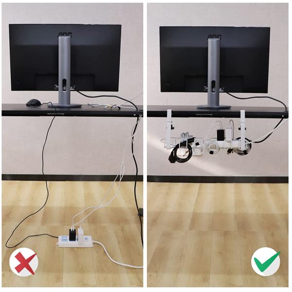 Поднос для управления кабелями из растительного волокна для устойчивой и аккуратной организации проводов