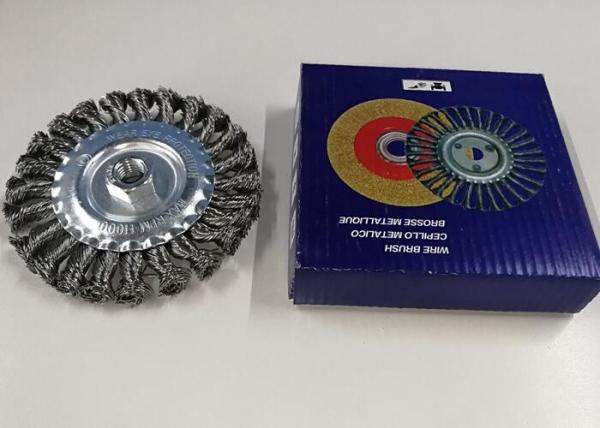 Long Lasting 5 Inch Knotted Wire Wheel Brush for Weld Spatter Removal