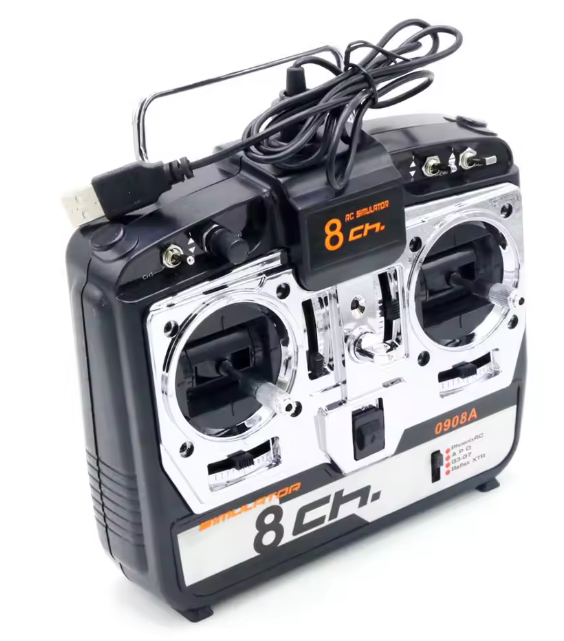8ch Rc Simulator Real Flight Helicopter 3d Airplane Multicopter Quad Jtl0908a For Drone Mode 2 8