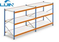 Sistema comercial do shelving do armazém, prateleiras de aço do armazenamento do furo da borboleta