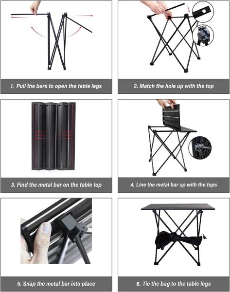 Roll-up Table, folding Plastic Wooden Design Coffee Lounge Patio Portable Foldable Plastic Garden Table Set