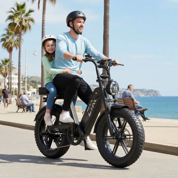 R7 Womens Fat Tire E-Bike 20 Inch | Fashion Ladies Electric Bike for City & Outdoor Use