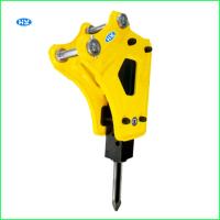 A máquina escavadora amarela Mounted Hammer de Q235B 120mm cinzela a máquina de martelo hidráulica