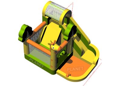 Castelo Bouncy do girafa inflável adulto comercial com ventilador de ar