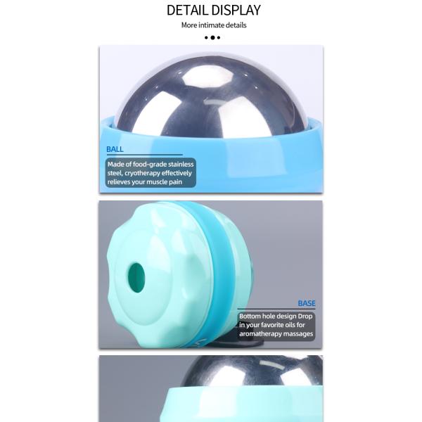 Ролик шарика массажа терапией льда Skyringe, холодный шарик ролика мышцы