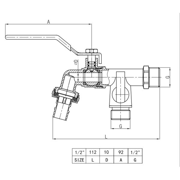Aluminum Brass Bibcock Valve