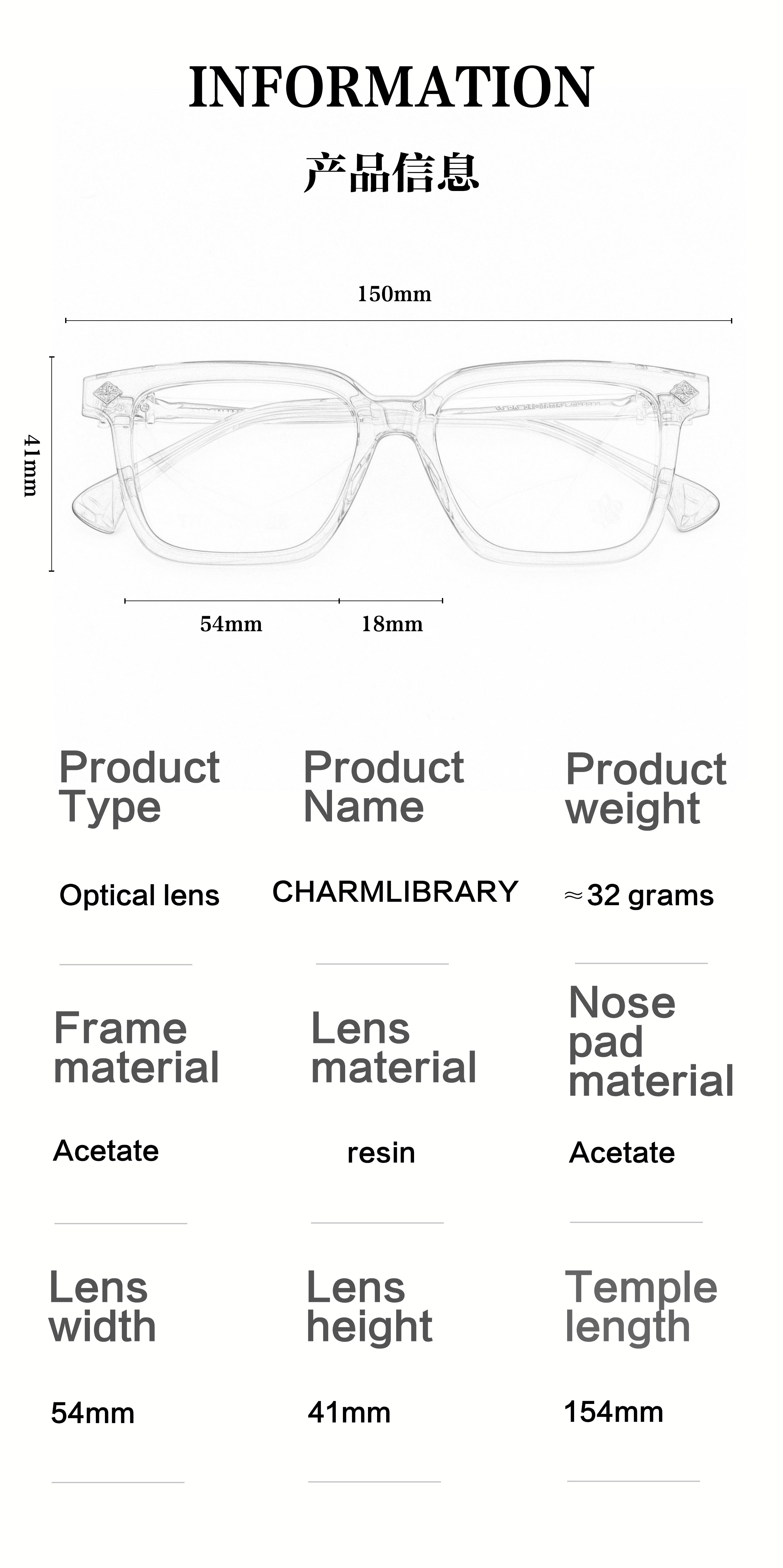Y2k China Classic Style Spec Retro Transparent Grey Brown Optical Prescription Multifocal Luxury Brand Designer Glasses Frames