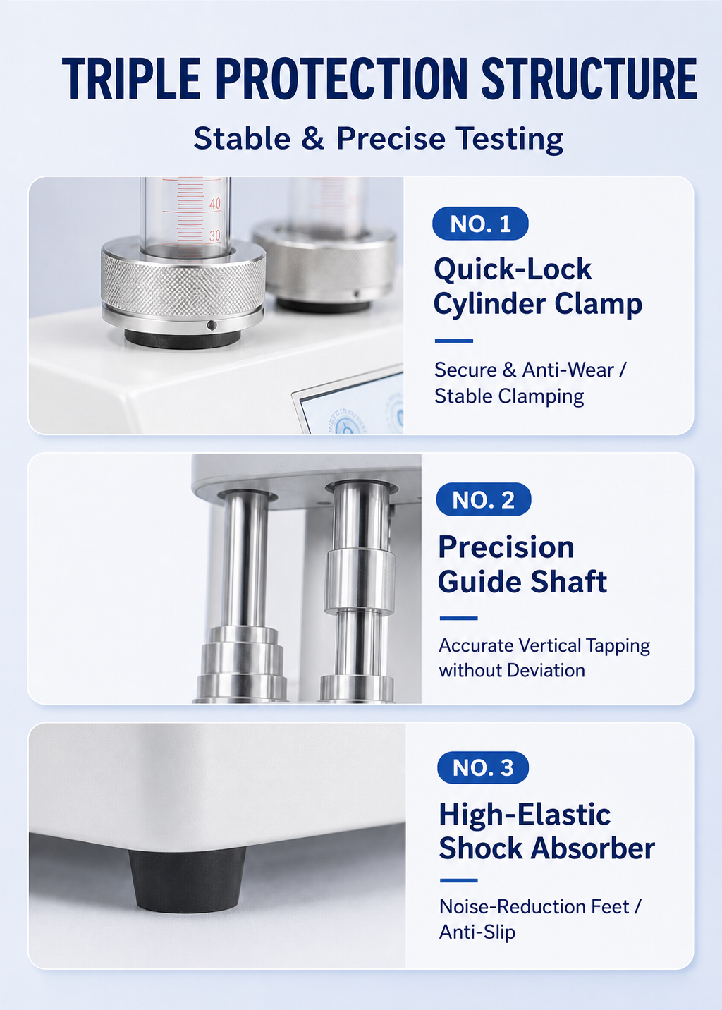 Automatic Tapped Density Analyzer Powder Tapped Density Tester for Cement Talcum Powder Coating Powder Test