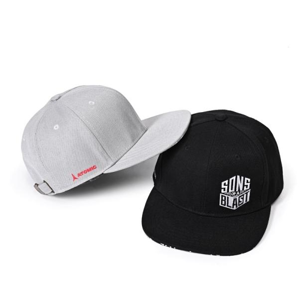 Plant Fibre Dry Breathable New Era Flat Bill Snapback Cap 58cm For Summer