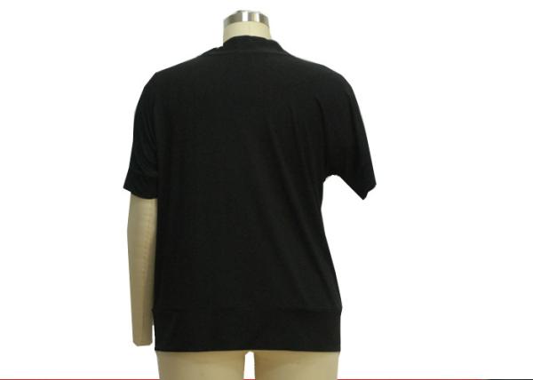 90% Polyester 10% Spandex Casual Ladies Wear Short Sleeve Summer Blouses