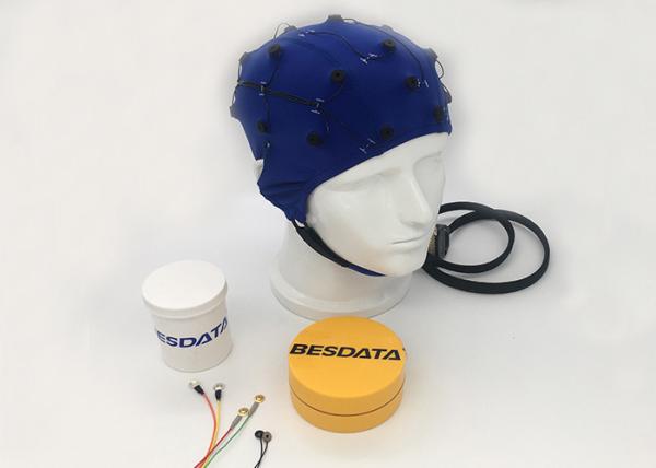 10/20 International Standard EEG Electrode Cap For Brain Test , Blue