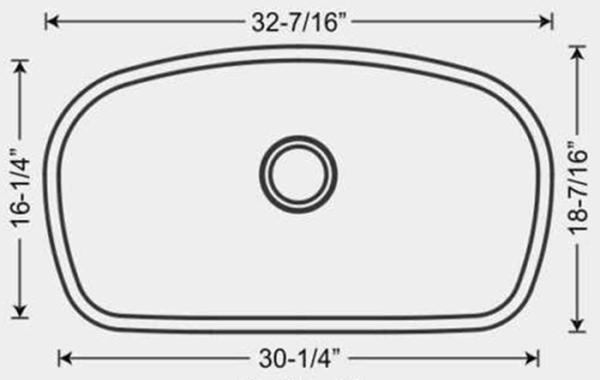 304 SS Single Bowl Kitchen Sink Top Mount , 16 Gauge Kitchen Wash Basin Sink