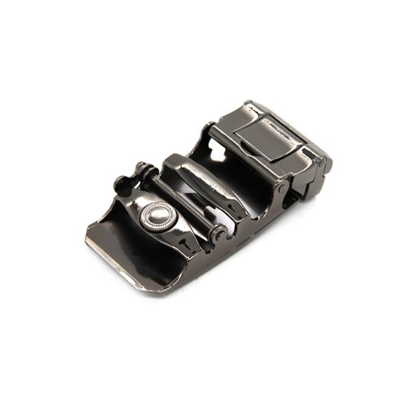 Wenzhou Kml Custom Logo Black Business Zinc Alloy Automatic Belt Buckle
