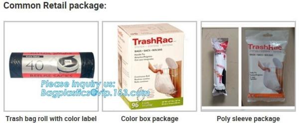 indoor/outdoor waste bags Rubbish Black Bag Trash Can Liners for Kitchen Home Bathroom Bedroom Toilet Office Rubbish Bin