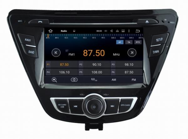 Ouchuangbo 7 inch digital screen radio player android 7.1 for Hyundai Elantra 2014 support DDR3 2GB mirror link 3g wifi