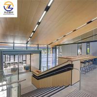 Piles de revêtement en aluminium en acier intérieur PVDF 1200 mm Plafond métallique perforé