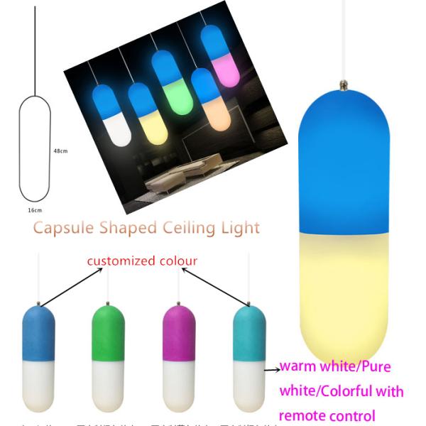 Custom LED Light Furniture Capsule Shaped Polyethylene For Table Top Decoration