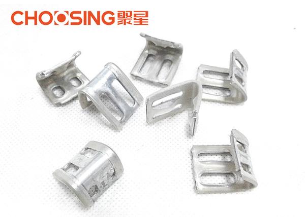 Silver Color Furniture Spring Clips High Strength Metal Zinc Plating Materials