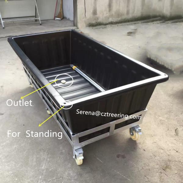 Сверхмощное поли Аквапоникс растет кровать с садом Ротомолдинг колес поднятым для Супериоргарденс